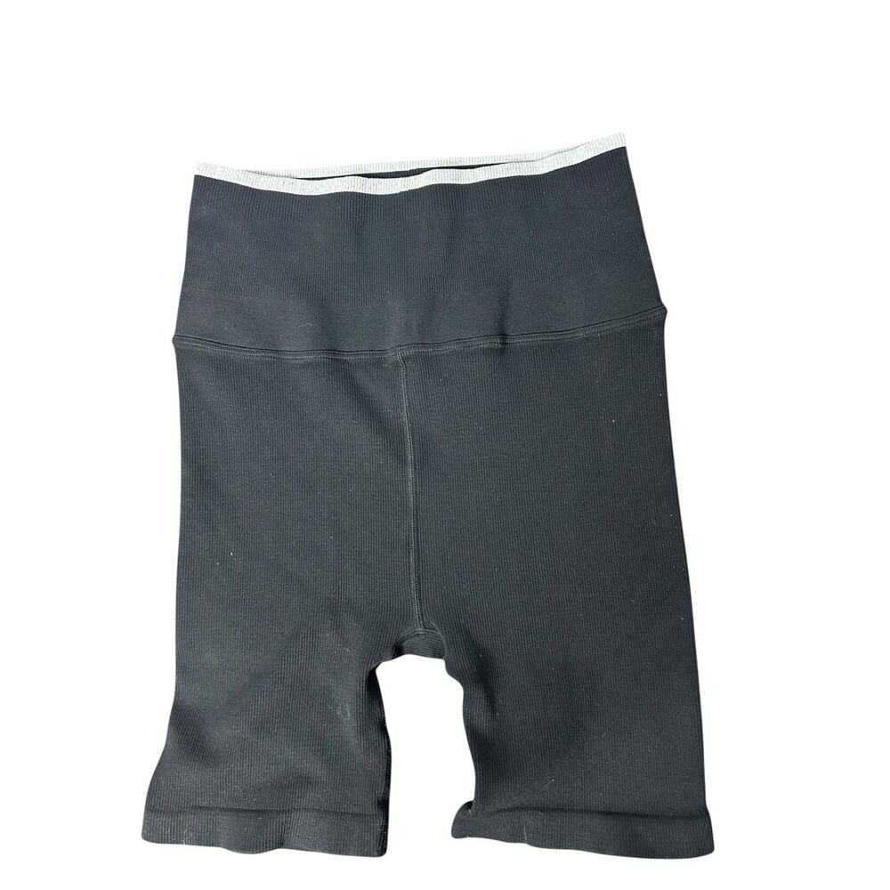 Spiritual Gangster Ribbed Biker Bike Shorts Sm XS‎ Black